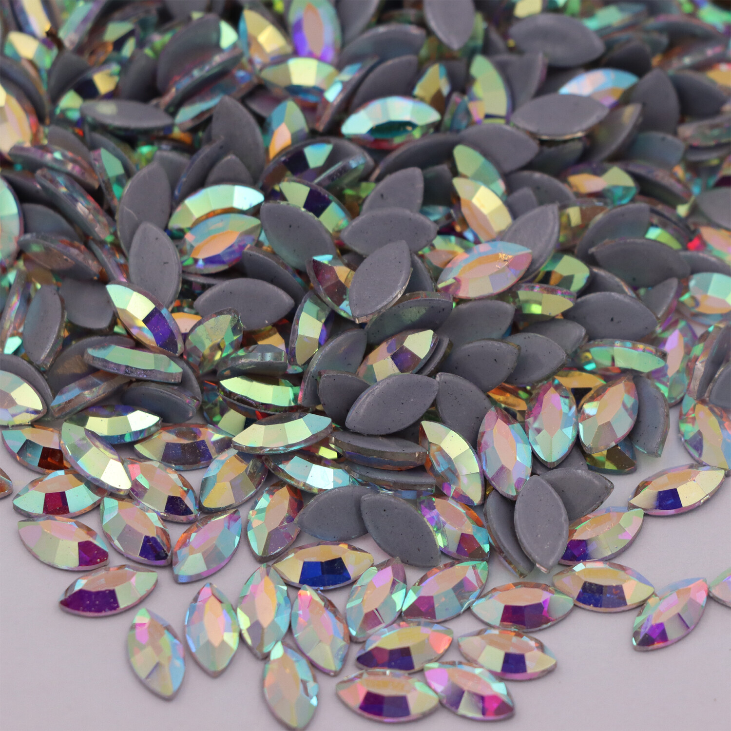 Special Shape Crystal AB Iron On Hotfix Rhinestones Hot Fix Flatback Stones Gem