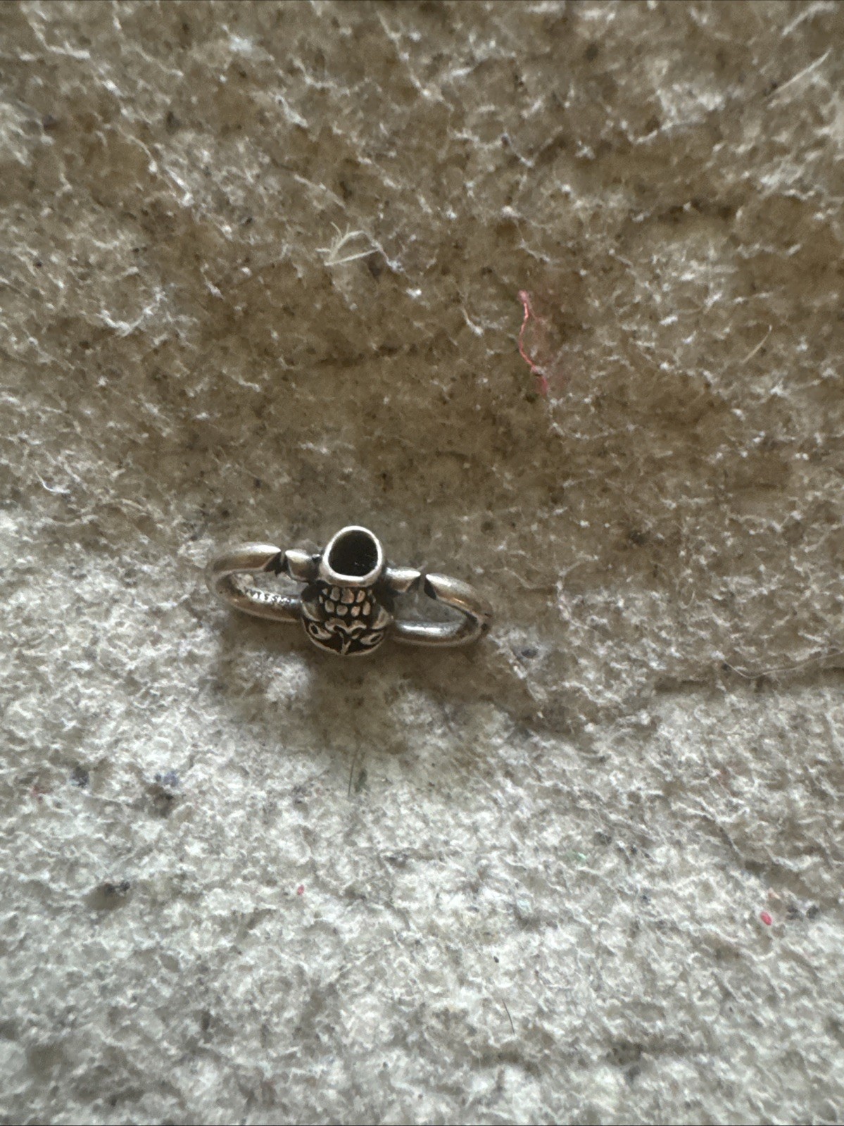 X by Trollbeads Sugar Skull Link, Sterling Silver