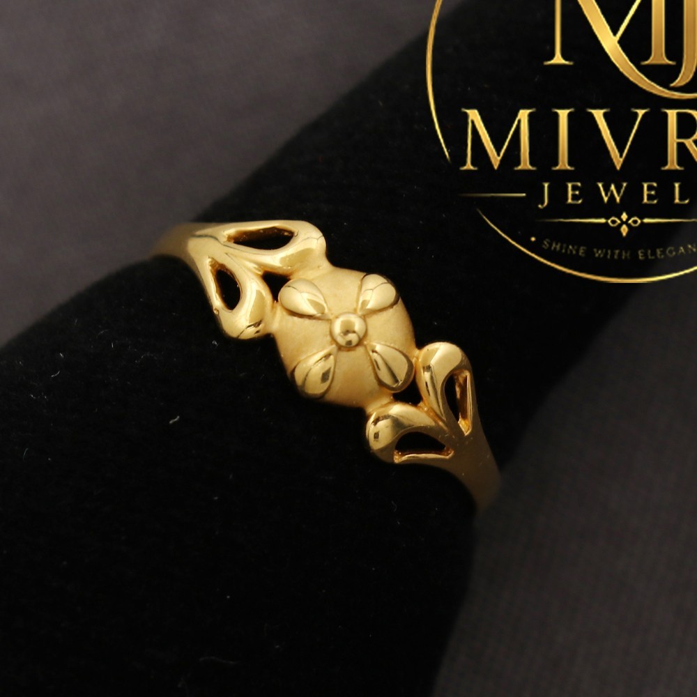 22K Indian Gold Armor Ring Size 8 22 Carat Stamp Gold Ring Traditional