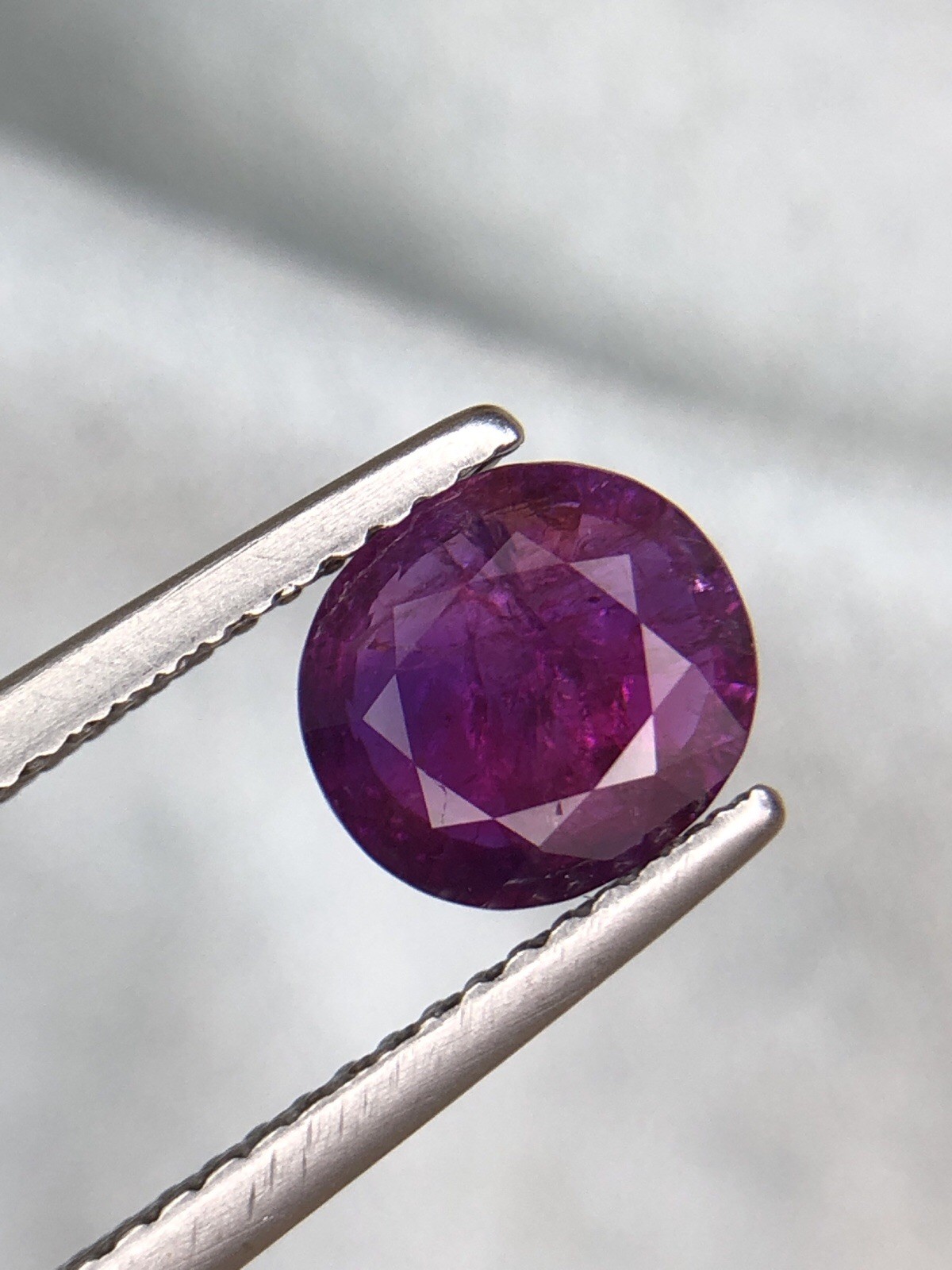 1.35 Carats Beautiful ruby pink Color and beautiful Faceted Piece 😍