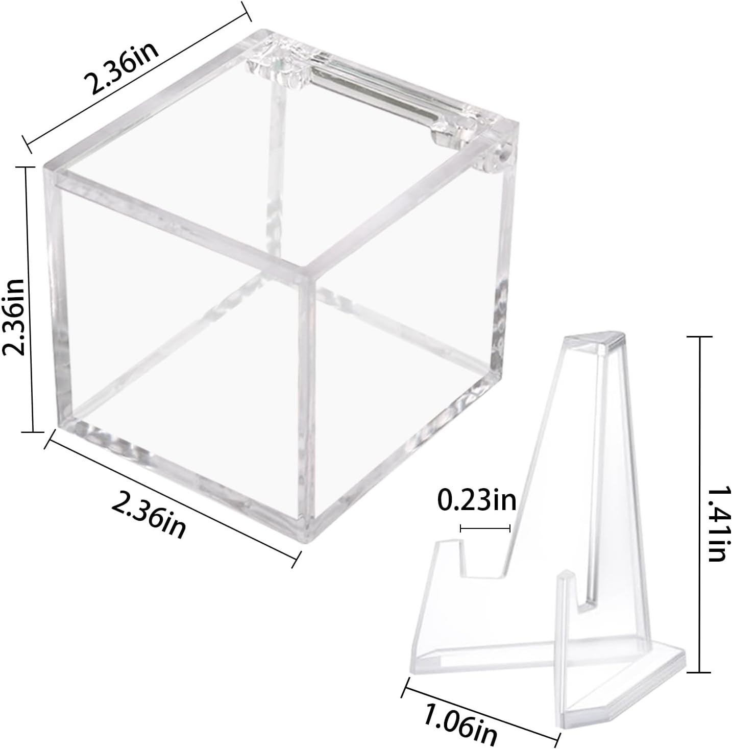 Championship Ring Display Case Clear Acrylic Championship Ring Holder Box 2.36″