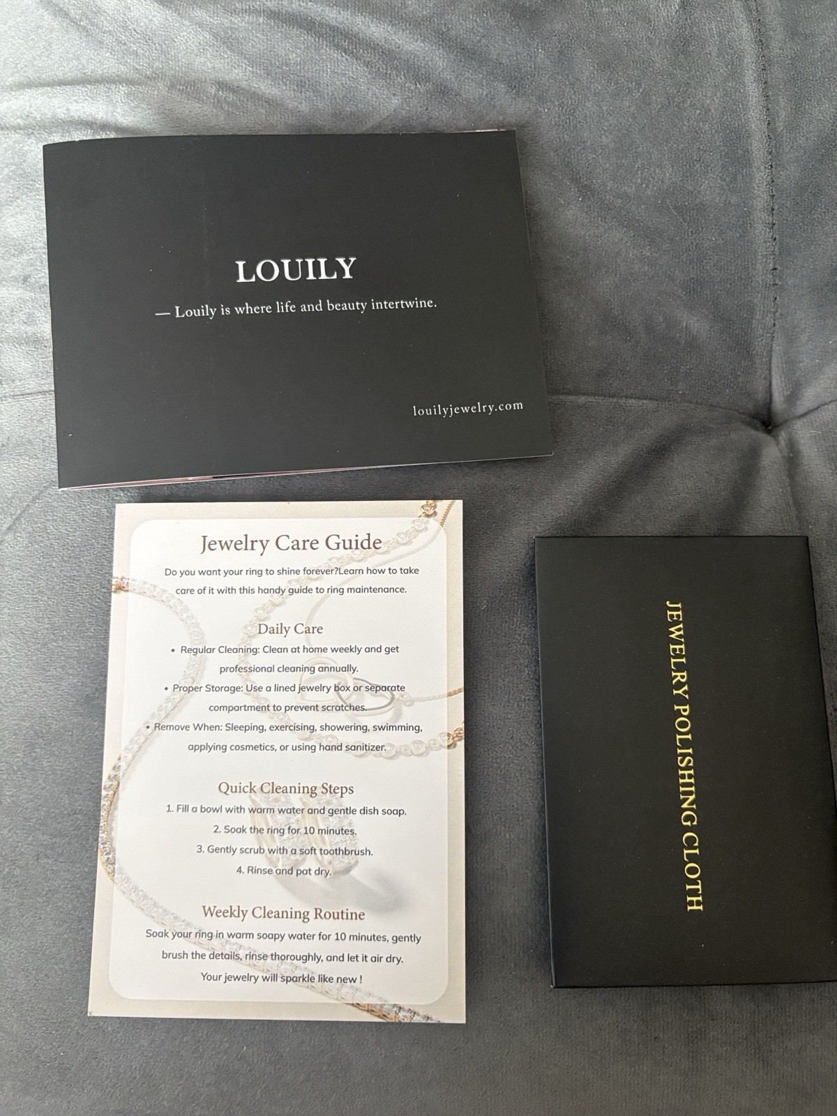Louily Radiant Cut 3-Stone Ring l Size 6 | 925 Sterling Silver | brand new