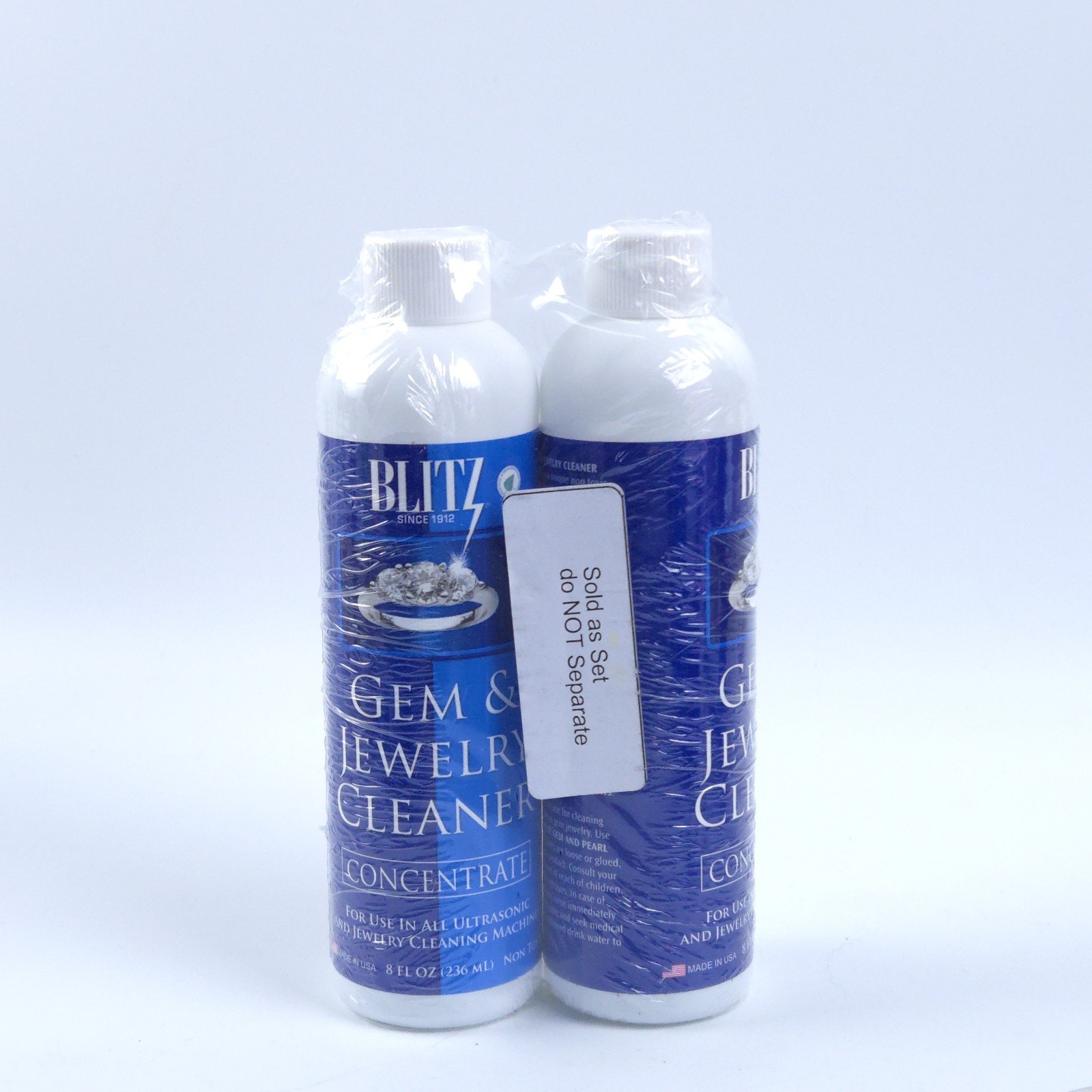 2 Pack Gem & Jewelry Cleaner Concentrate 8 fl Oz