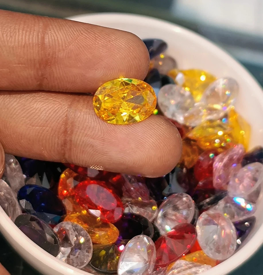 50 CT Flawless Multi-Color Topaz Oval Cut 6 Pcs Certified Gemstone Lot SEE VIDEO