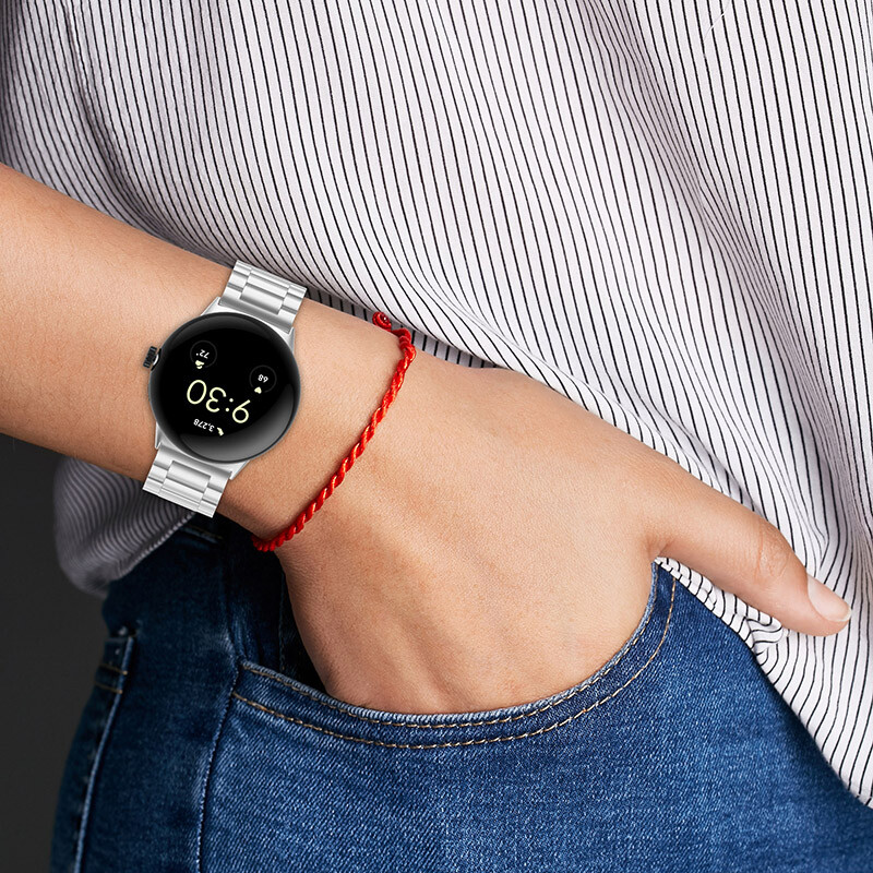 For Google Pixel Watch 3 41/45MM Replacement Metal Strap Stainless Steel Band