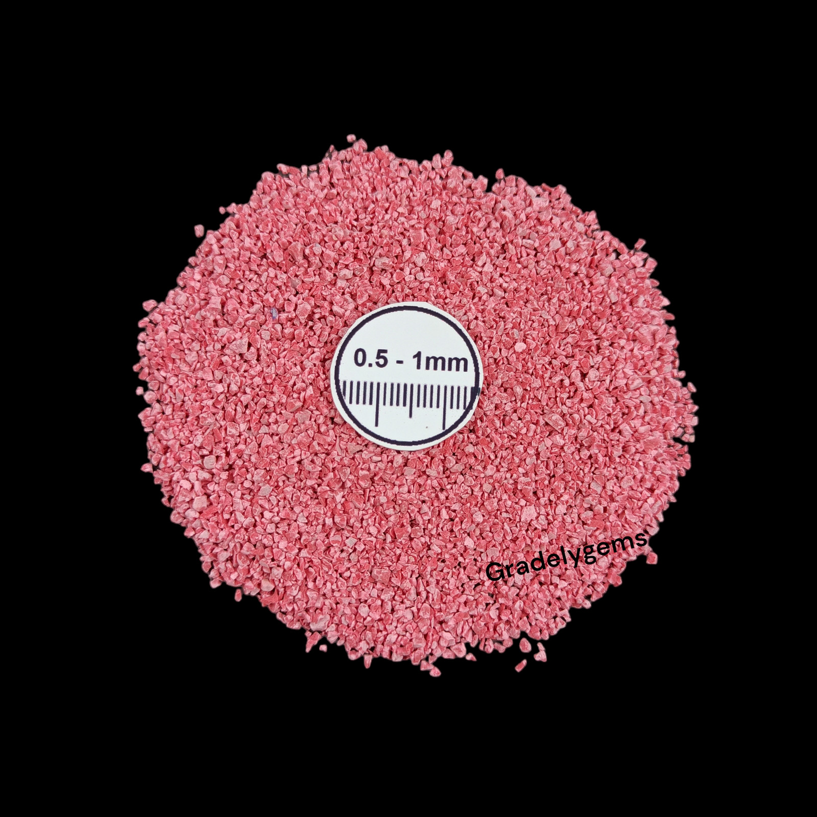 Red Turquoise Gemstone Crushed Powder – Bold Crimson Beauty for Resin Art, Craft