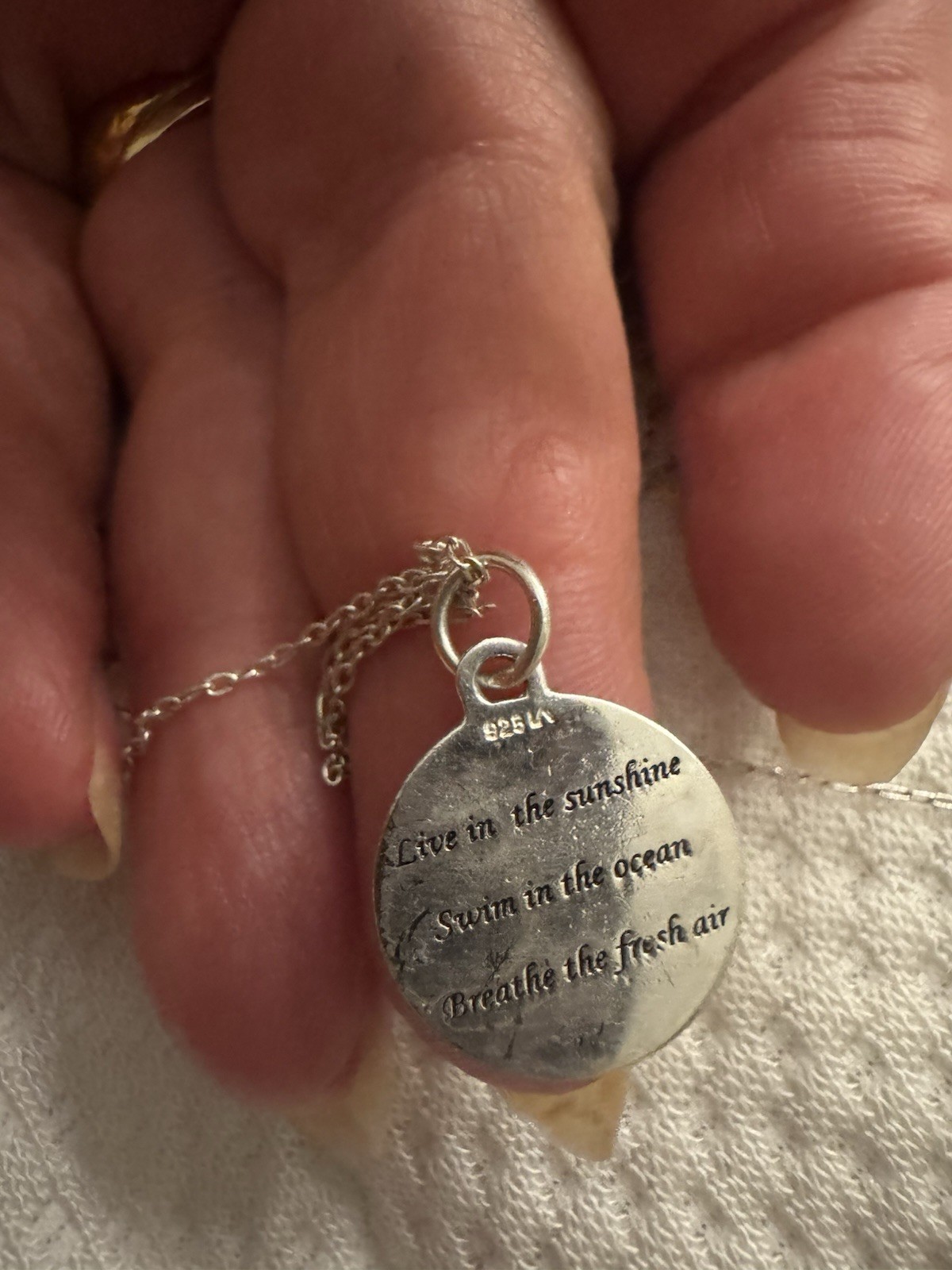 925 Sliver Charm Necklace