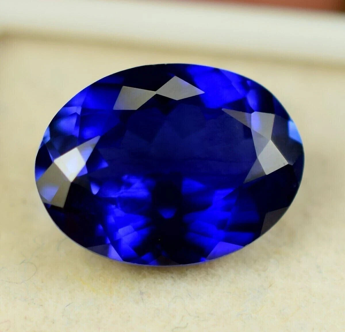31 Ct AAA+ Natural Kashmiri Blue Sapphire Loose Gemstone Oval Cut IGL Certified