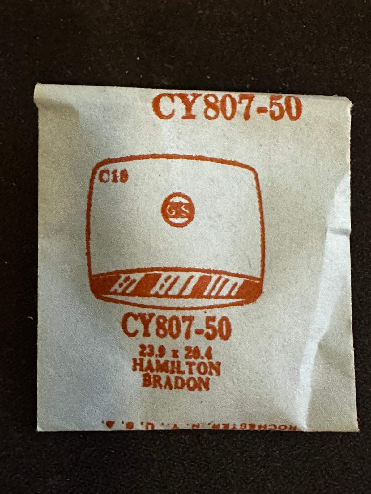 GS CY807-50 Fancy Wrist Watch Crystal for HAMILTON Brandon – 23.9 x 20.4 mm – Ne