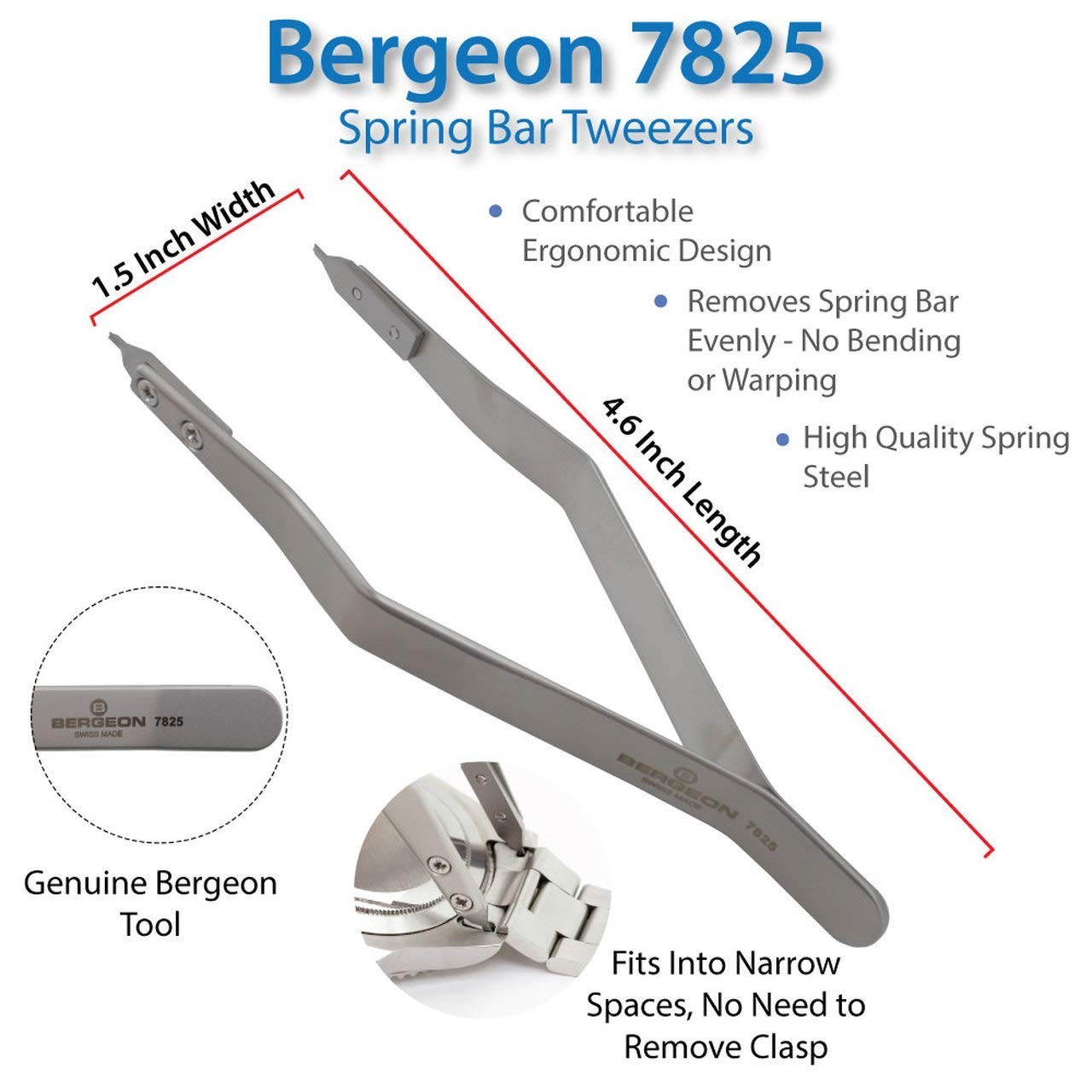 Spring Bar Tweezer Tool for Lug Removal – Precision Fitting & Watch Repair