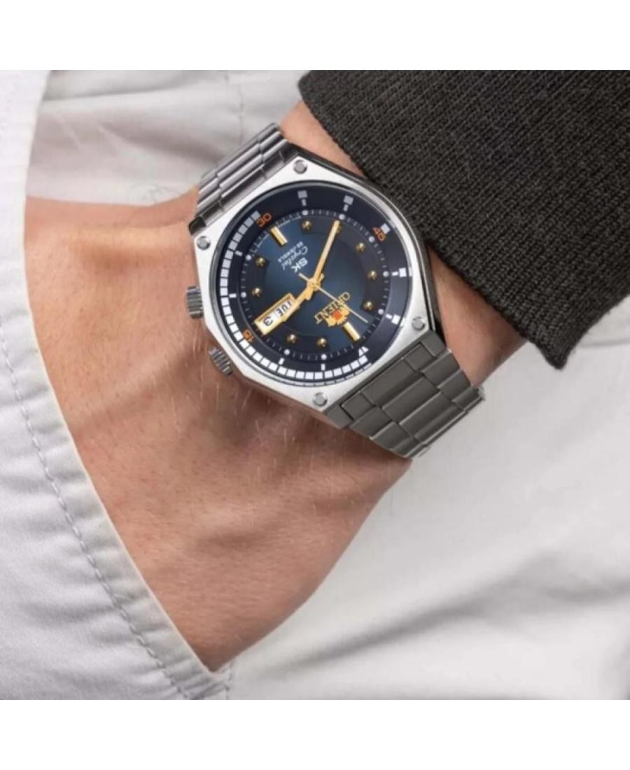 ORIENT Men Analog Automatic Casual Watch Classic Dress Blue Dial Waterproof Roun