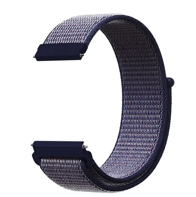 20mm 22mm Woven Nylon Sport Loop Watch Band Strap W/ Quick Release Spring Pins