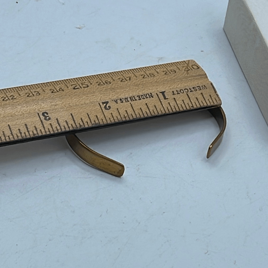 2014 TB & Co. brass cuff bracelet Roman numbers