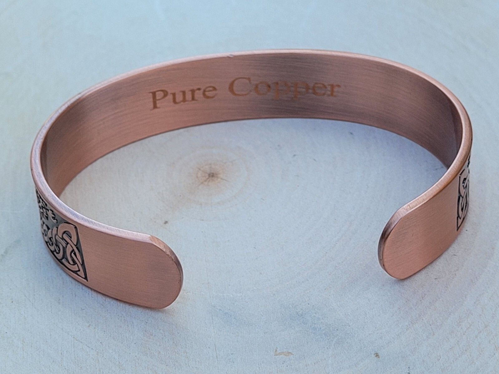 Solid Copper Magnetic Bracelet Ring Set Arthritis Cuff Ring Set Tree Of Life