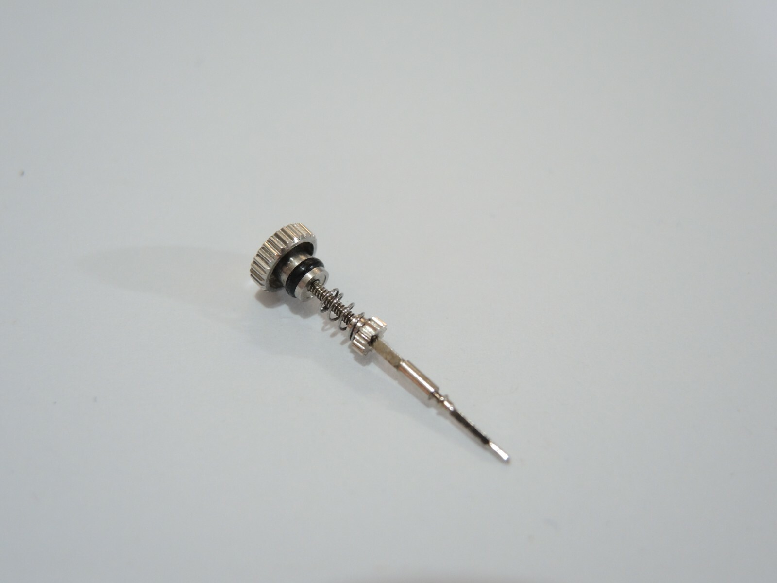 NEW STAINLESS CROWN,GEAR,SPRING & STEM SEIKO CHRONO POGUE 6139-6002/ 6000/ 6005