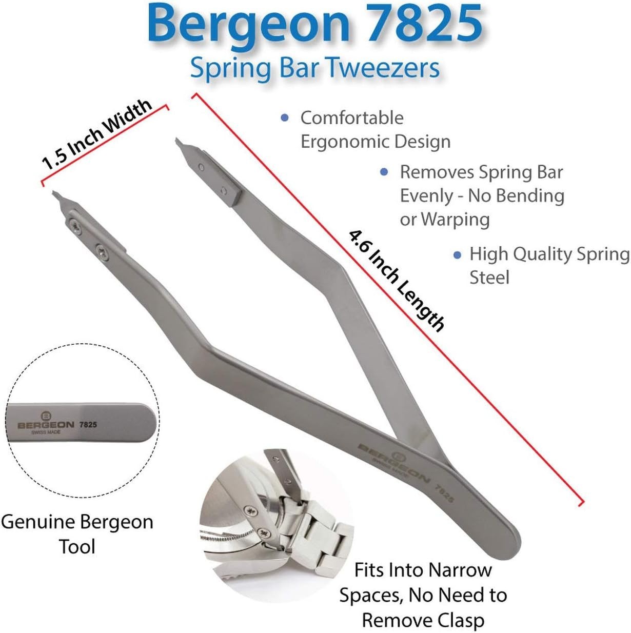 Compact Spring Bar Fitting Tweezer