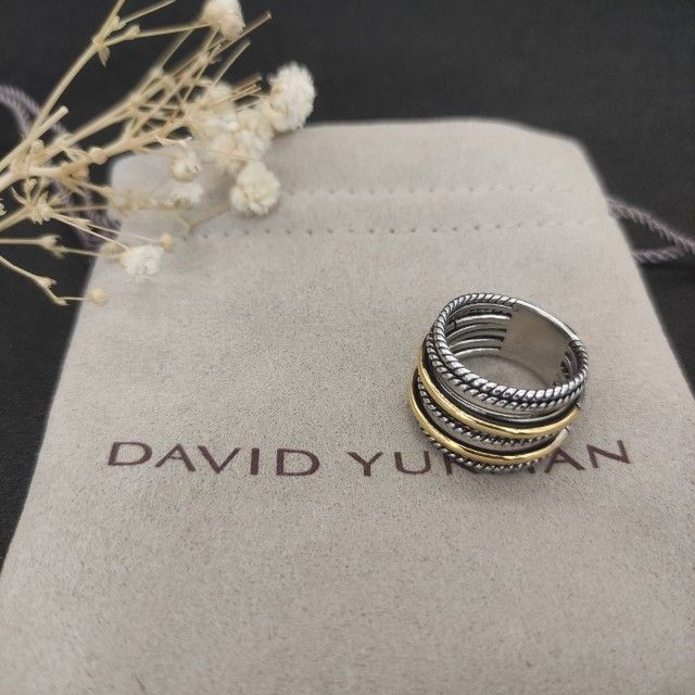 David Yurman Multi-Strand Cable Standard Silver Ring Size 7