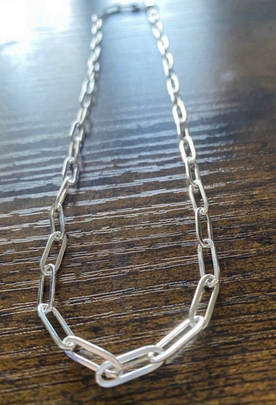5mm, 20 Inch 925 Sterling Silver Paperclip Chain