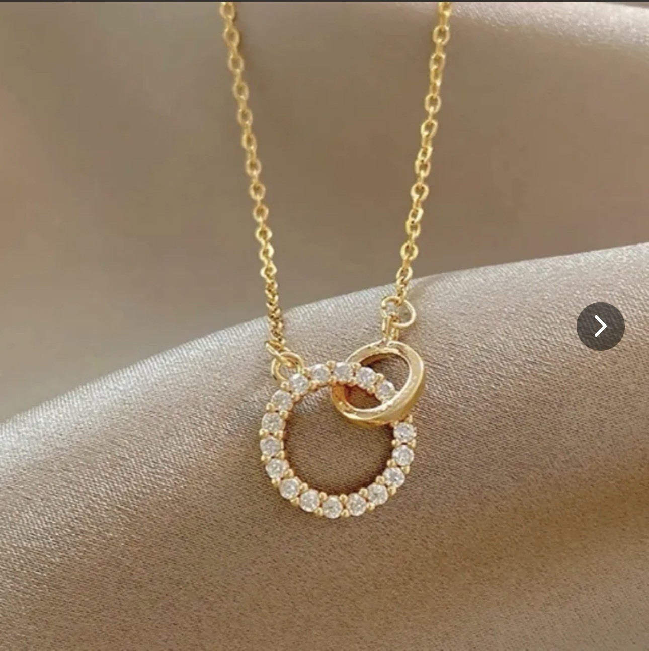 Gold Tone 316L Stainless Steel Cable Chain Cross Pendant Necklace 45+5cm