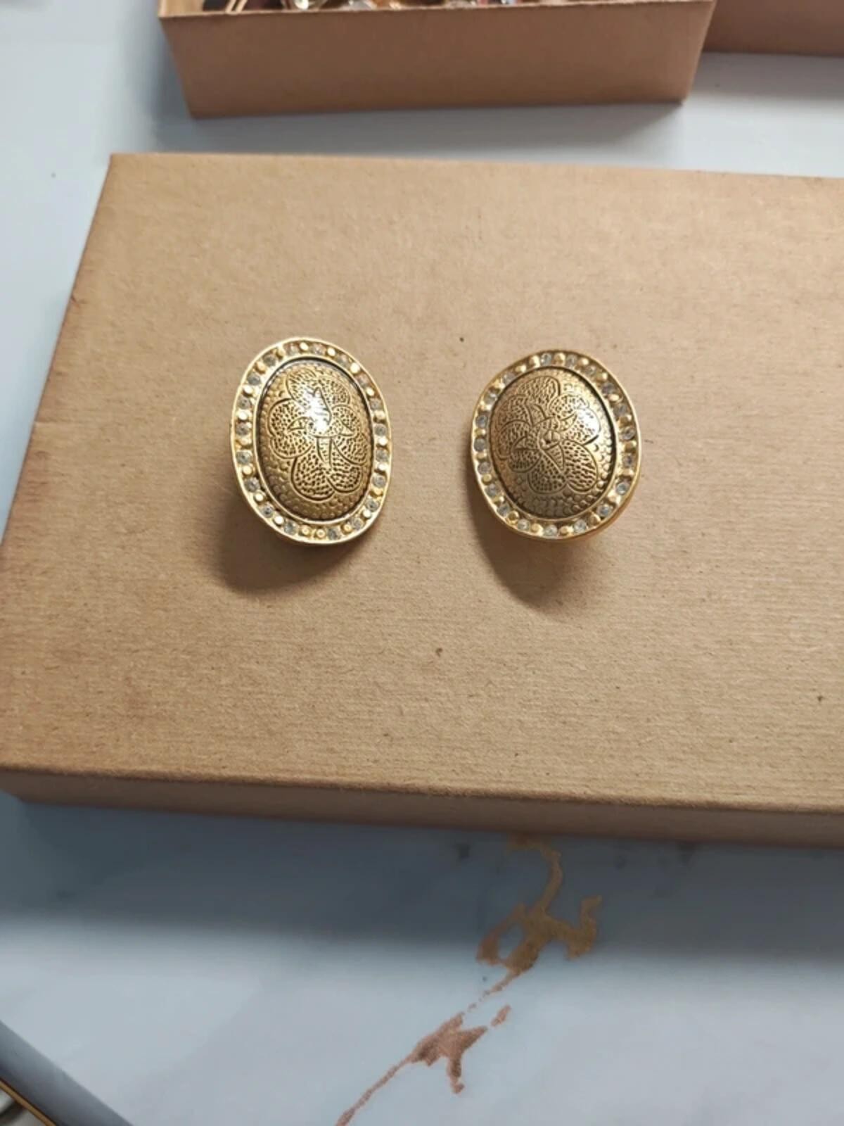 Geometric Classic gold earrings LG