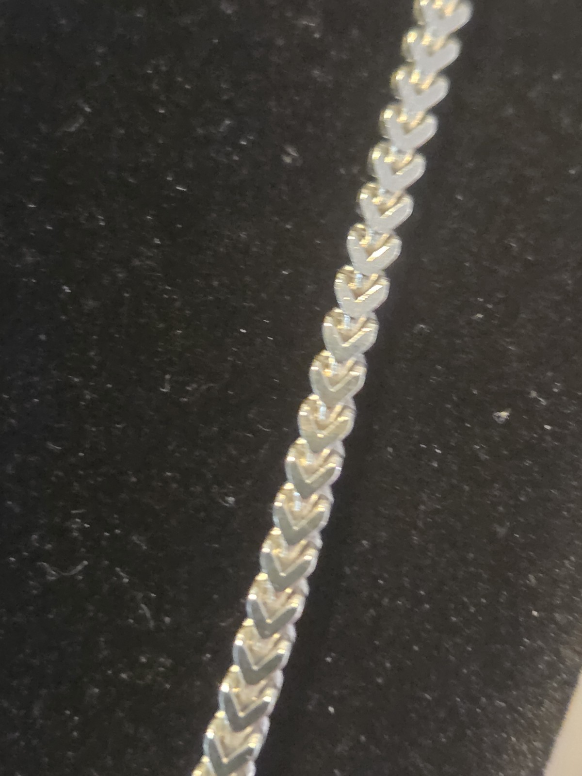 925 Sterling Silver 24″ 3mm Solid Franco Chain 31g Rhodium Italy Necklace