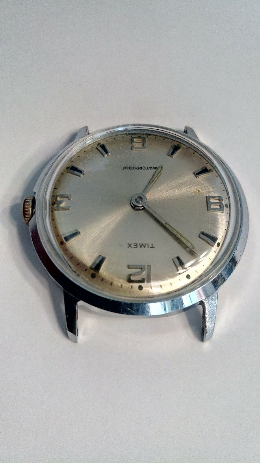 1969 Timex MARLIN Manual Wind #2017 Wristwatch Waterproof, Chrome Case