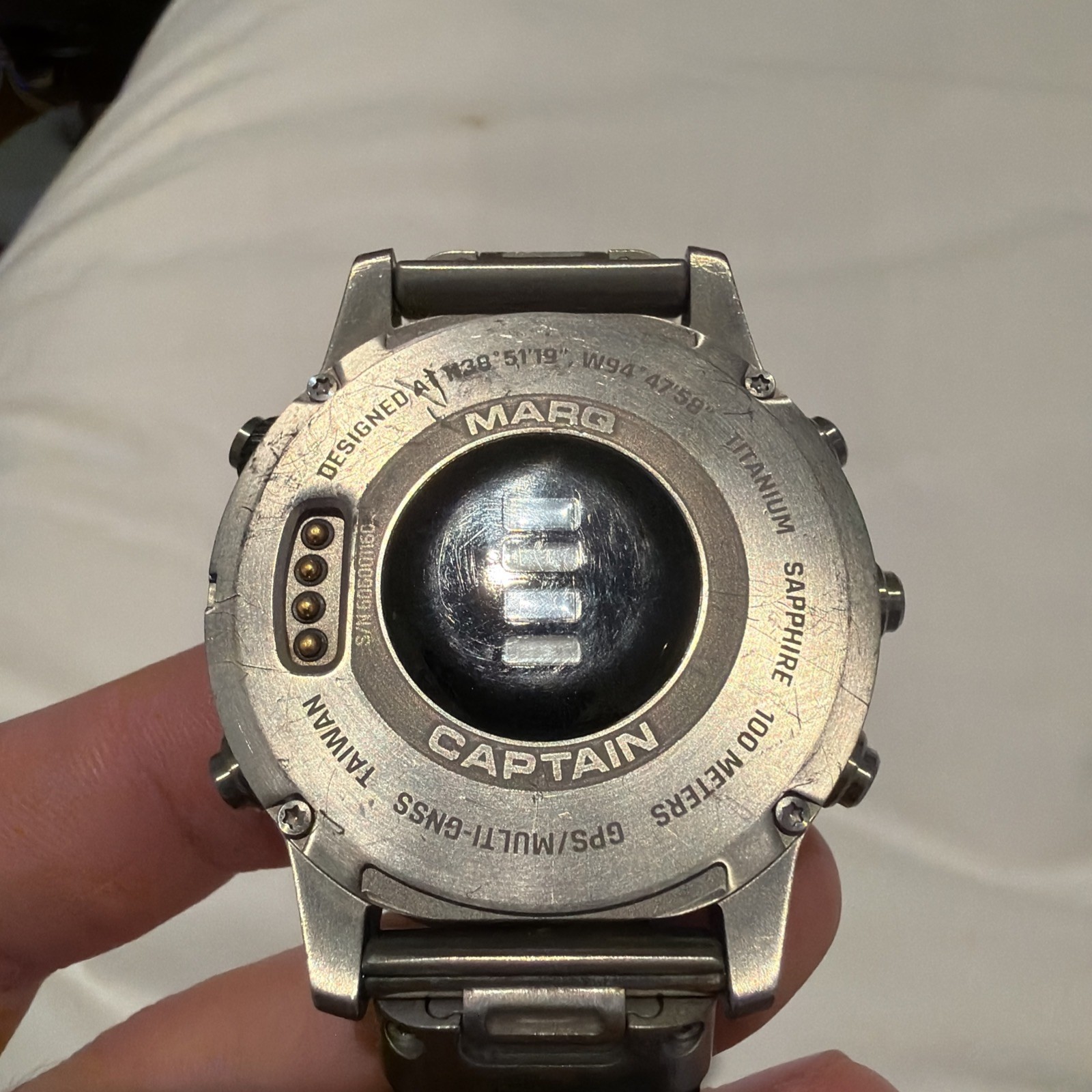 Garmin MARQ Captain Gen 1 Luxury Marine GPS Smartwatch Titanium 010-02006-06