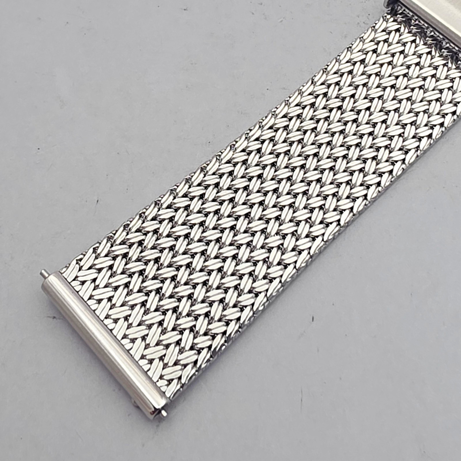 Unbranded Stainless steel mesh watchband/Bracelet 20mm Woven Texture