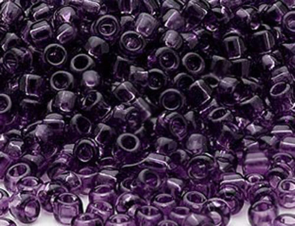 200 Transparent Amethyst Purple Matsuno # 6 Glass Seed Beads