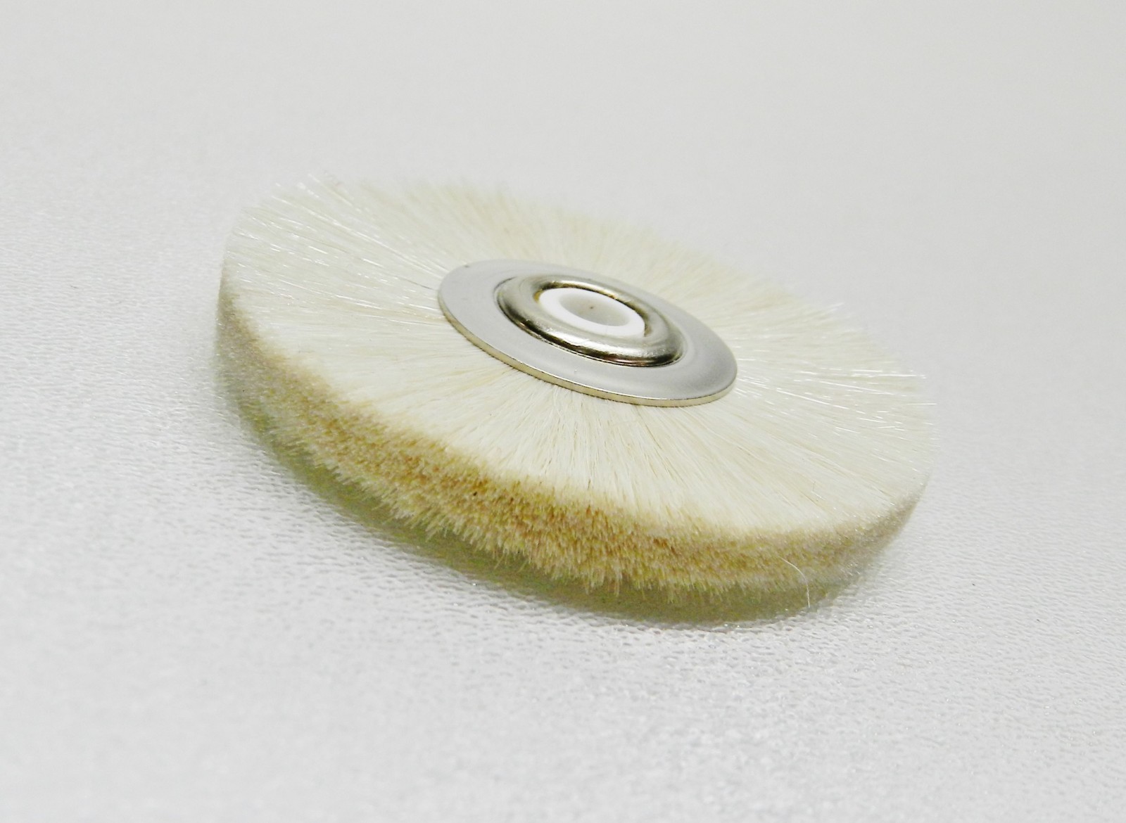 2″ Soft Bristle Wheel Brush Nylon Hub Center Jewelry Cleaning Polishing