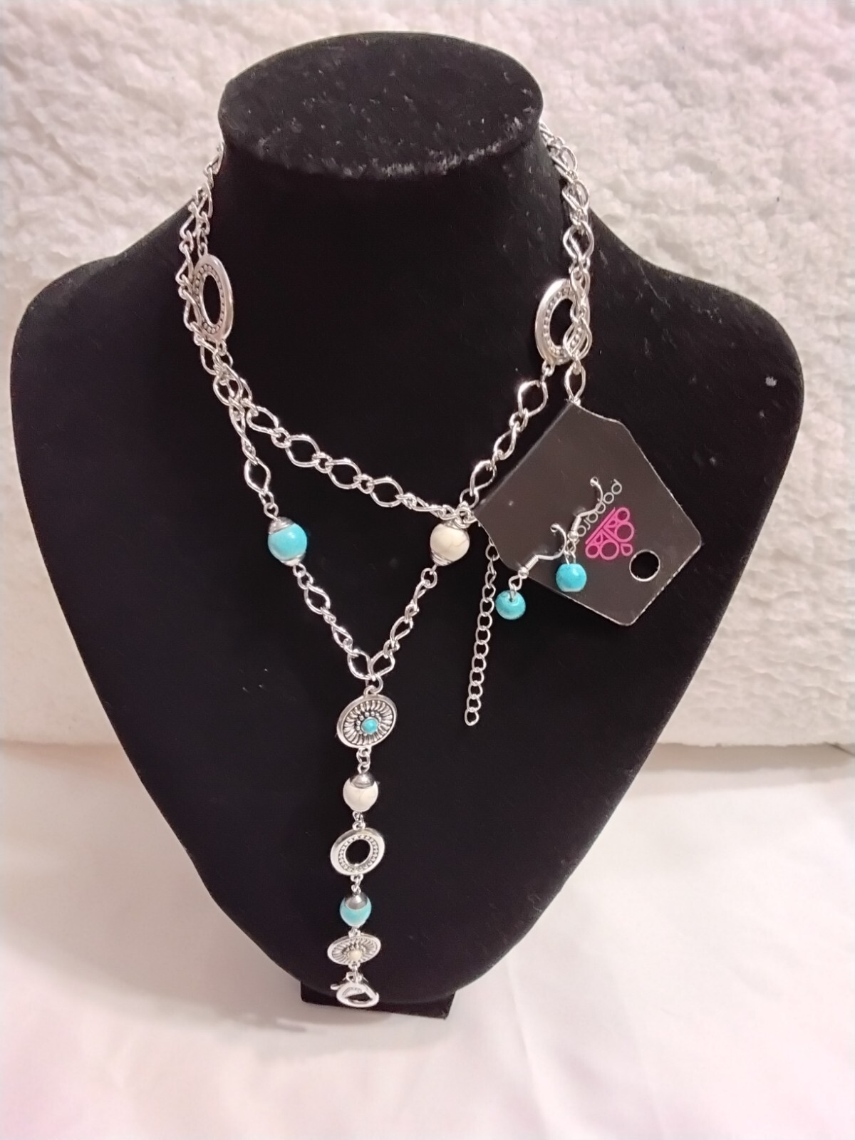 Paparazzi: Blue And Sliver Necklace | Paparazzi Jewelry | Long Necklace