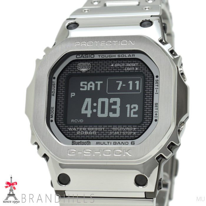 Casio G SHOCK Full Metal 5000 Series Solar Radio Mobile Link Digital SS GMW BZ50