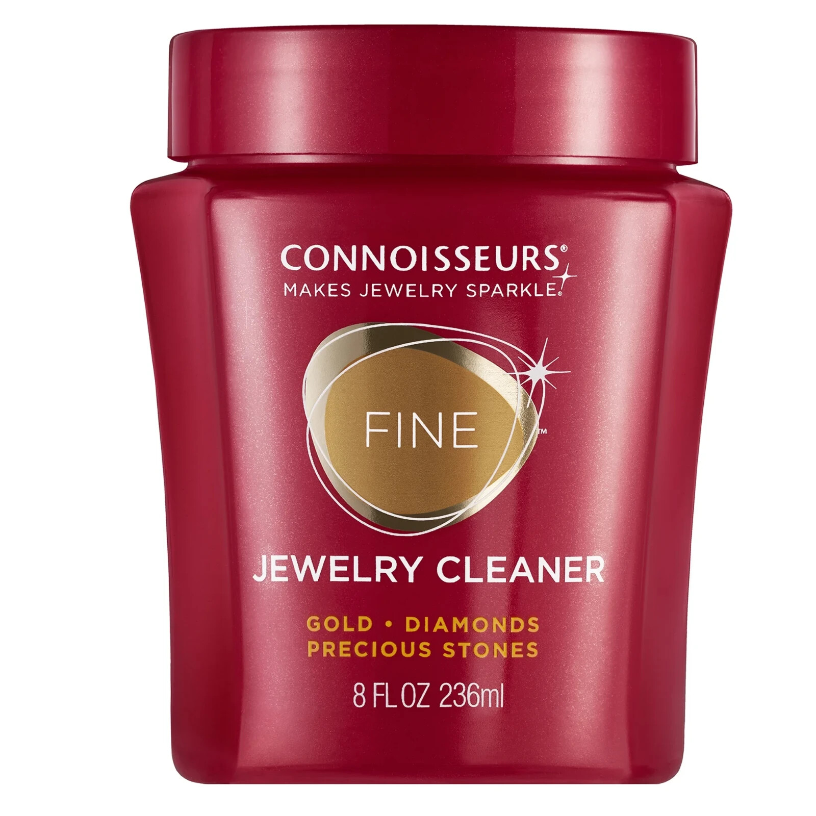 Connoisseurs Fine Jewelry Cleaner 8oz – Gold, Diamond, Platinum & Gemstones