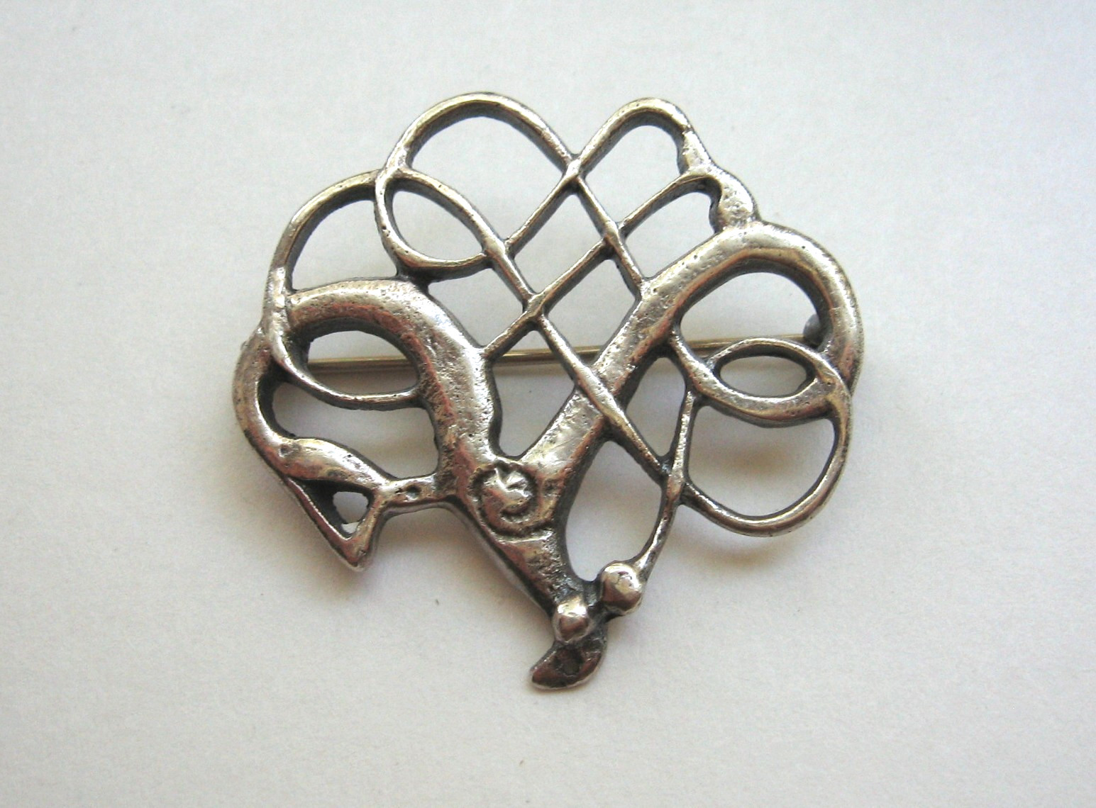 David Andersen Norway Sterling Silver Saga Series Viking Period Copy Brooch Pin