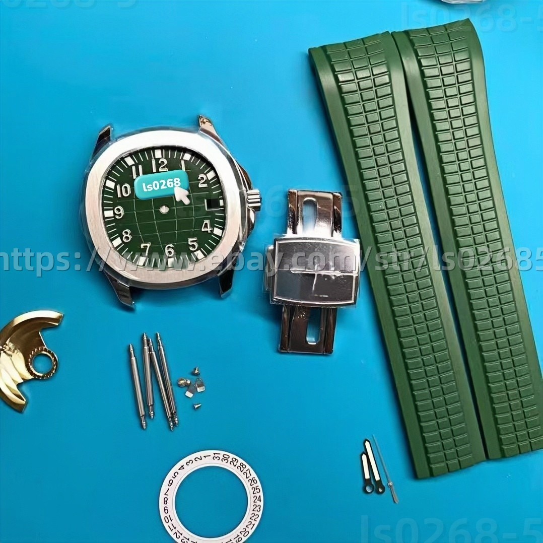 DIY Watch Part Kit for 2824 40mm Stainless Steel Case+Dial+Hands+Band