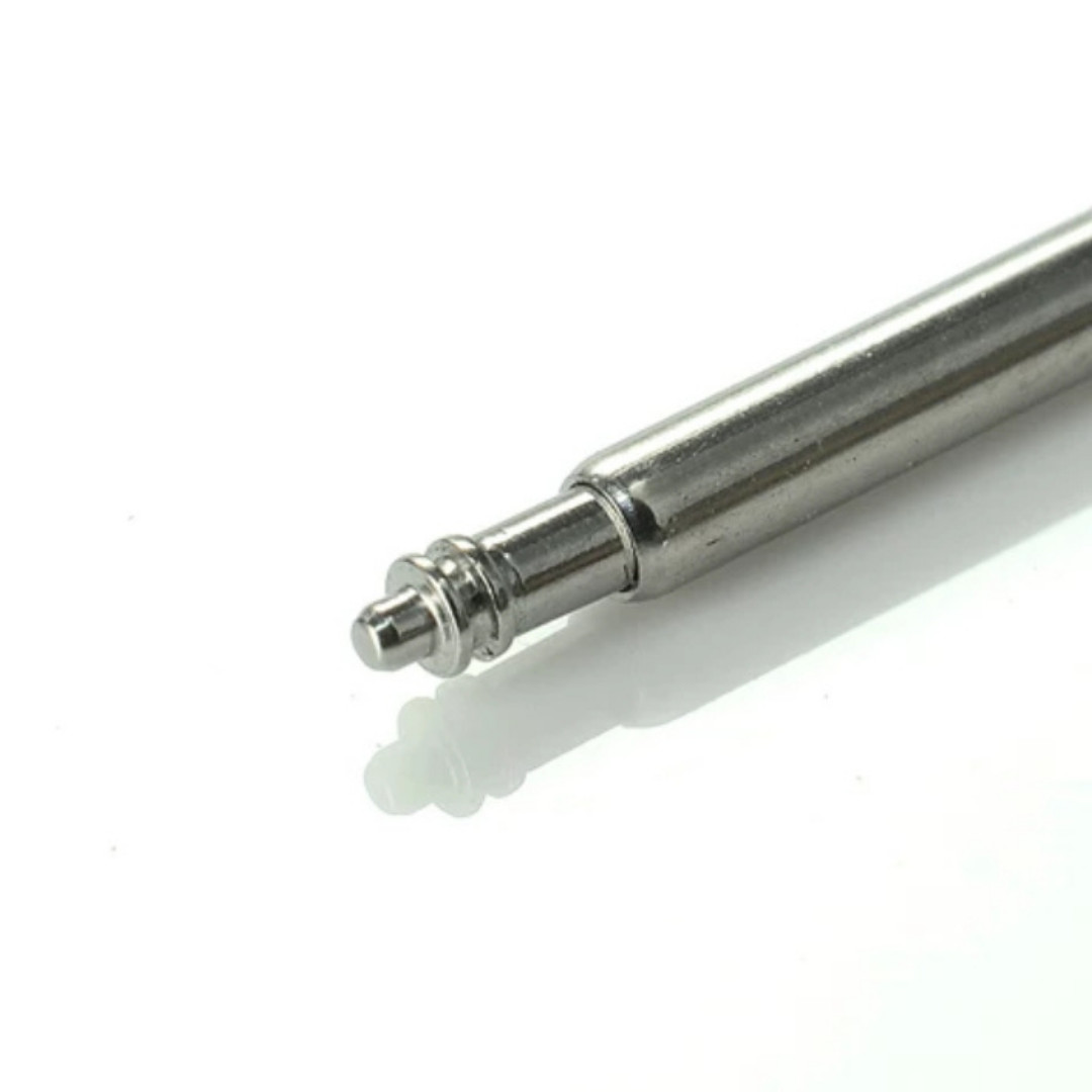 10 Pcs SemiHeavy 1.8mm Stair Double Flange Stainless Steel Watch Spring Bars A+