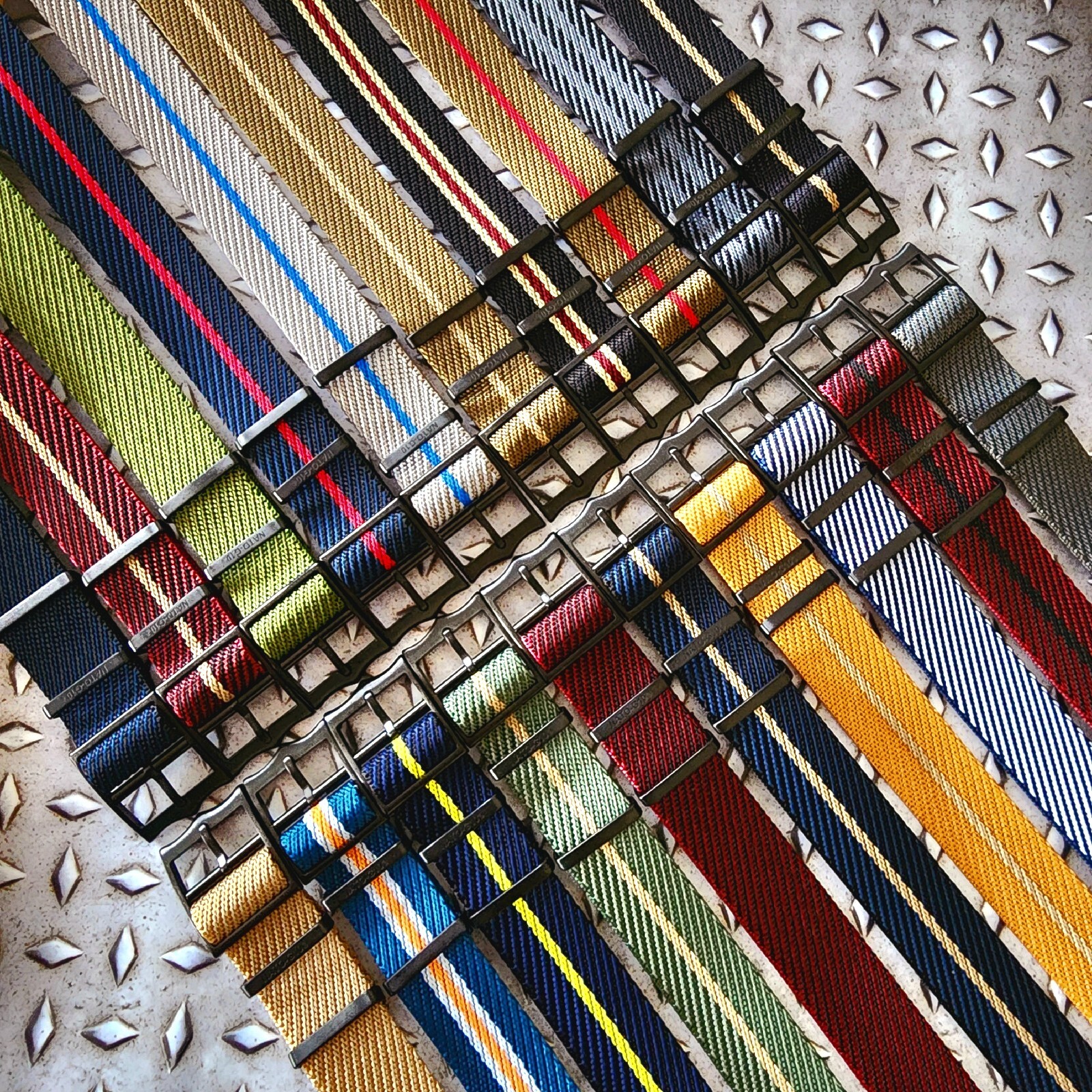 NATO ® Strap Twill Weave Single Pass Adjustable Nylon G10 watch band PVD Buckles