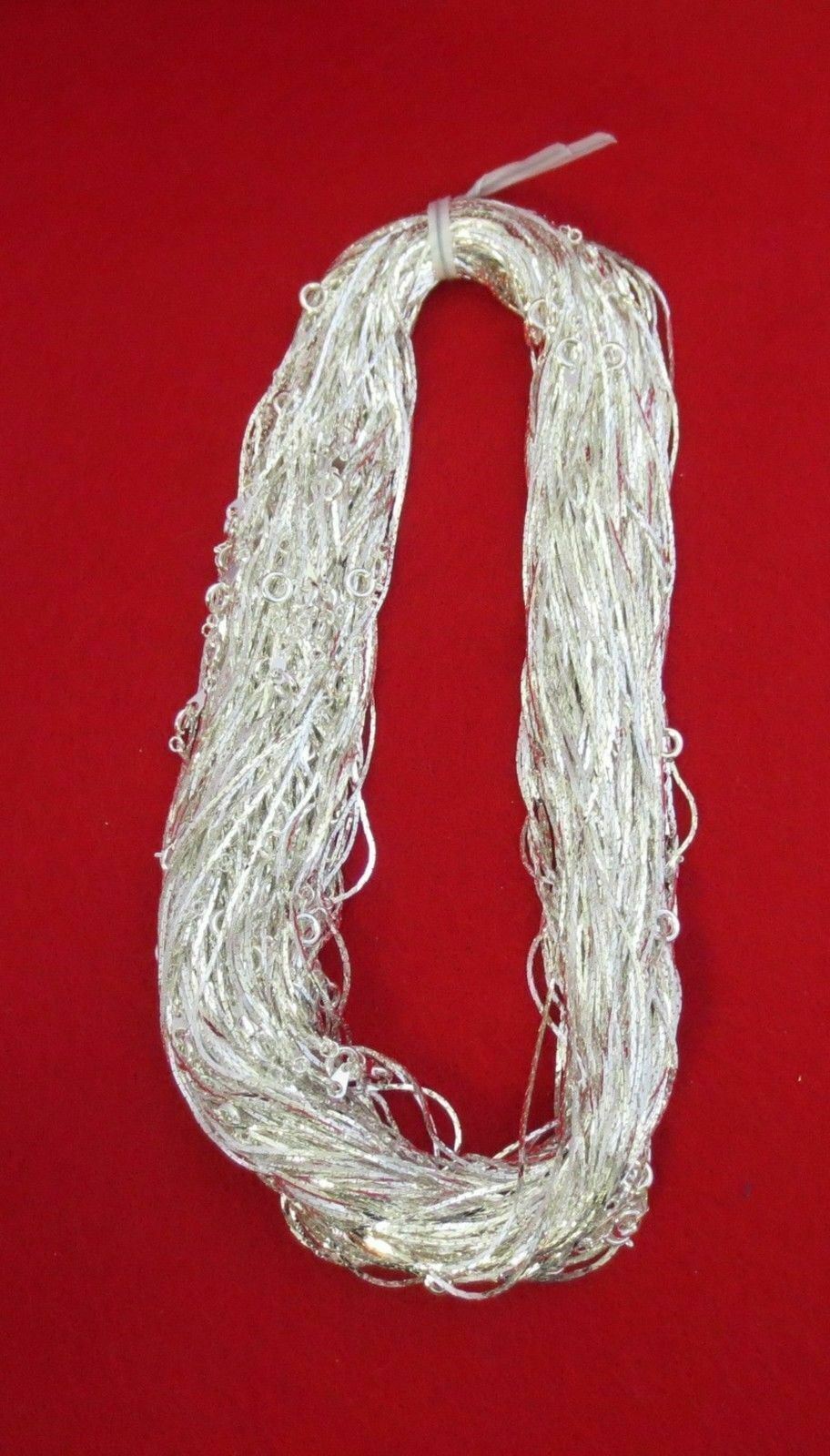 WHOLESALE LOT OF 12 PCS STERLING SILVER PLATED 30 INCH COBRA NECKLACES