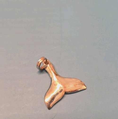 925 Sterling Silver Whale Tail Charm 0.55g Nautical Marine Pendant Ocean Jewelry