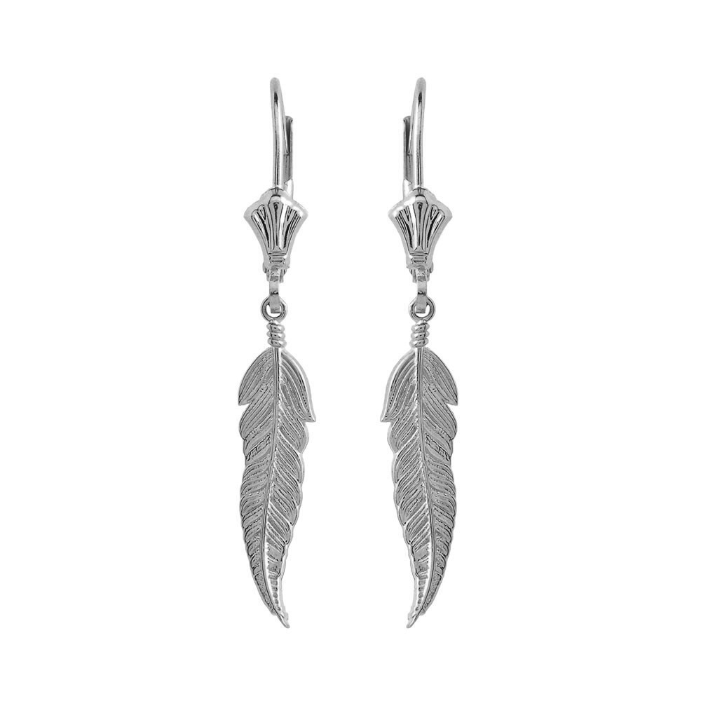 Feather Earrings (Available in Yellow/Rose/White Gold)