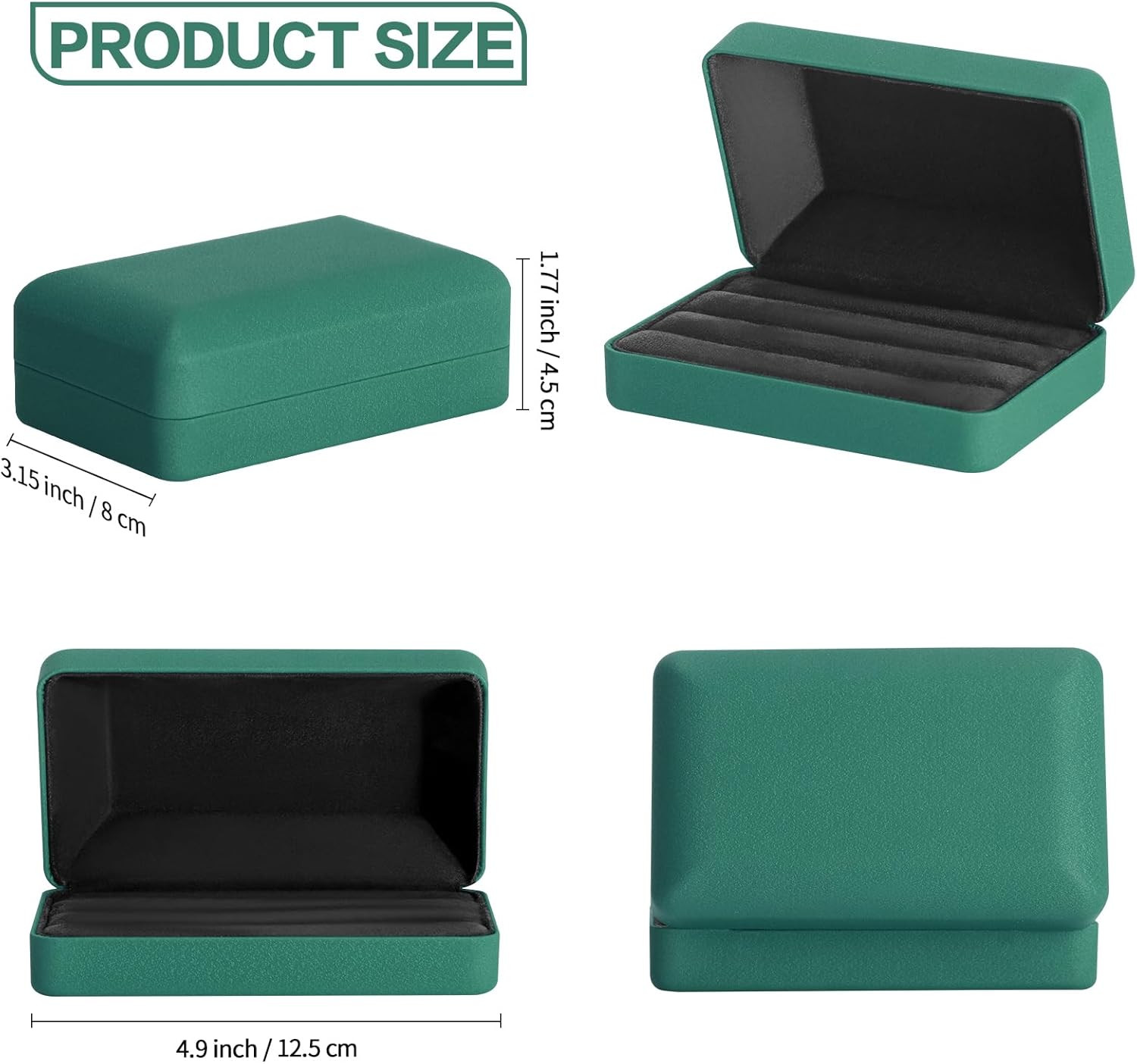Ring Storage Box for Multiple Rings Travel Jewelry Ring Stud Earrings Holder