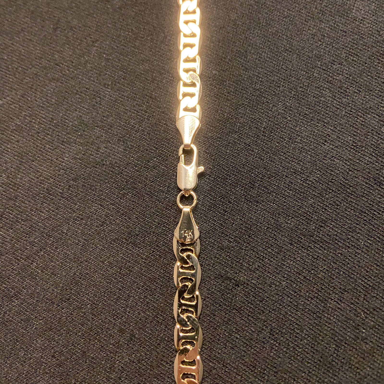 Gold Chain Mariner Link 24in 6mm