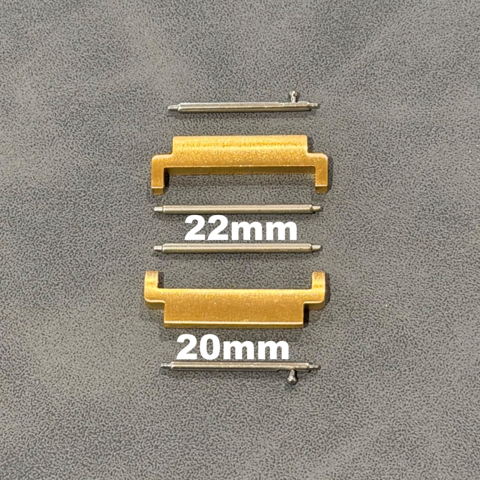 22mm Strap Adapter for 20mm Watch Lugs Quick Release Stainless Steel Brushed
