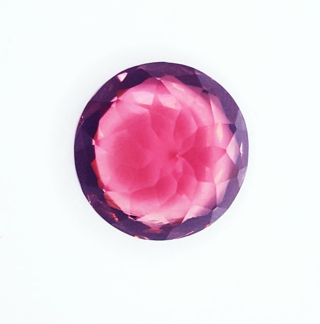 18 Ct Natural Padparadscha Sapphire Loose Gems Certified Round Cut Sapphire A41
