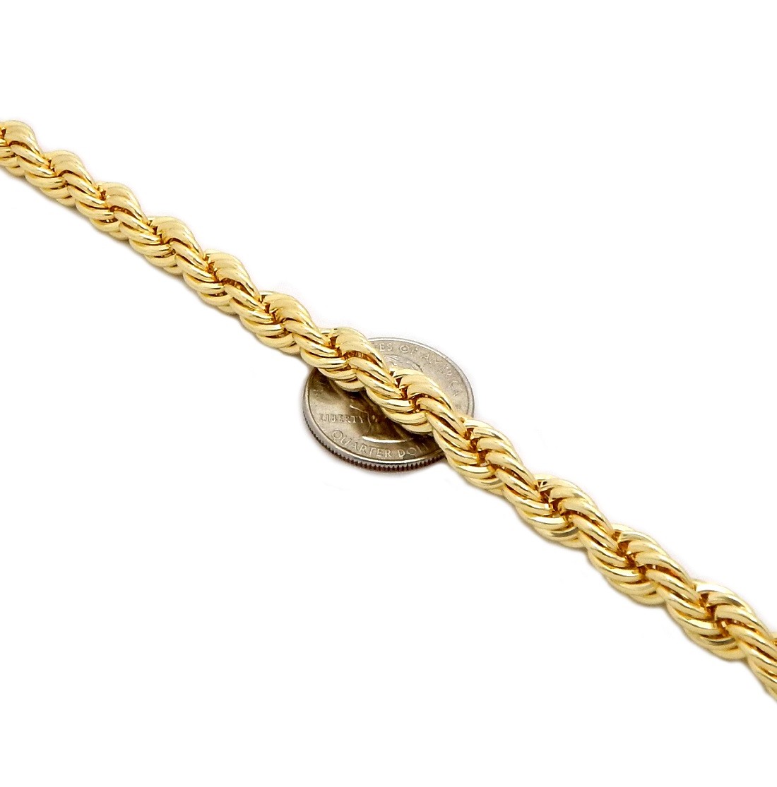 Men’s Rope Chain 8mm Hip Hop RUN DMC Necklace 20″ 22″ 24″ 26″ 30″ inch