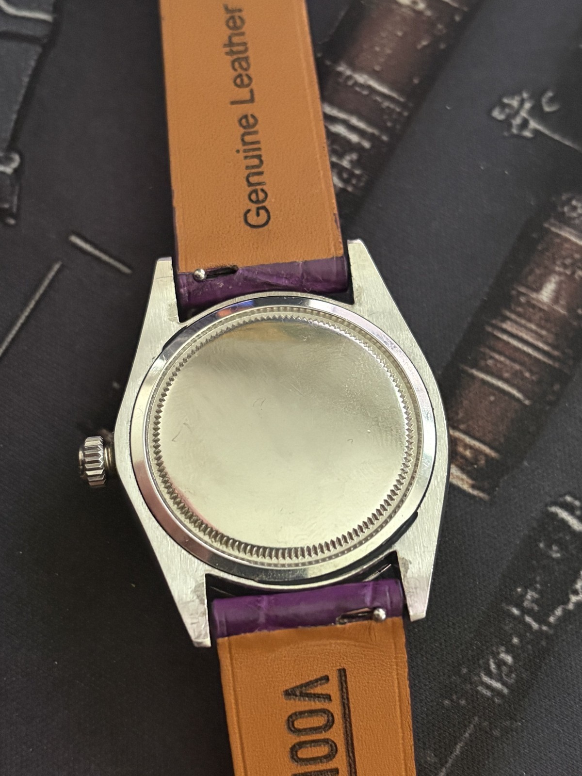 Rolex Oysterdate Precision 34mm Silver Dial 6694 w/ geuine leather Strap – 1970