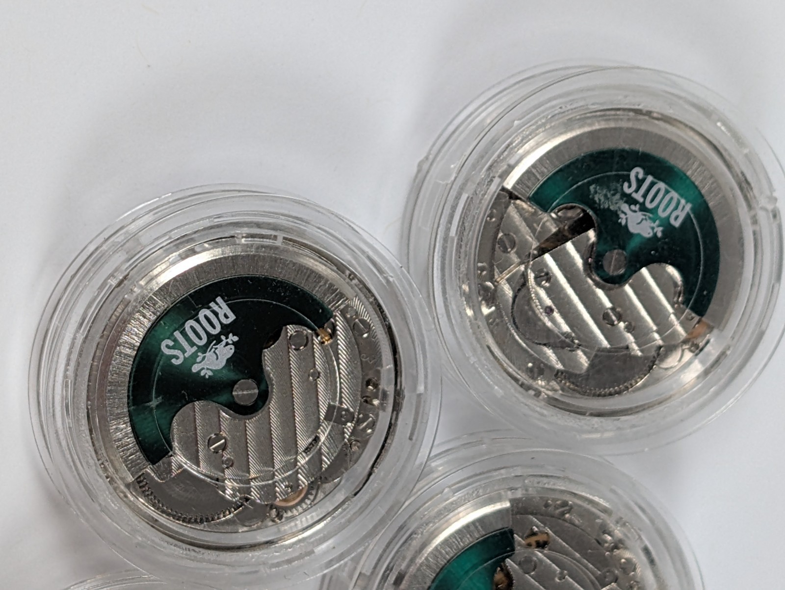 Lot Of 5 Roots Canada Automatic Watch Movement Seagull T16 Big Date Vtg NOS 28mm