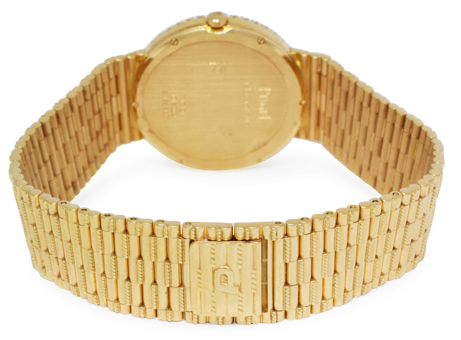 Piaget Dancer Traditional 18k Yellow Gold Diamond 32mm Manual Watch P10491
