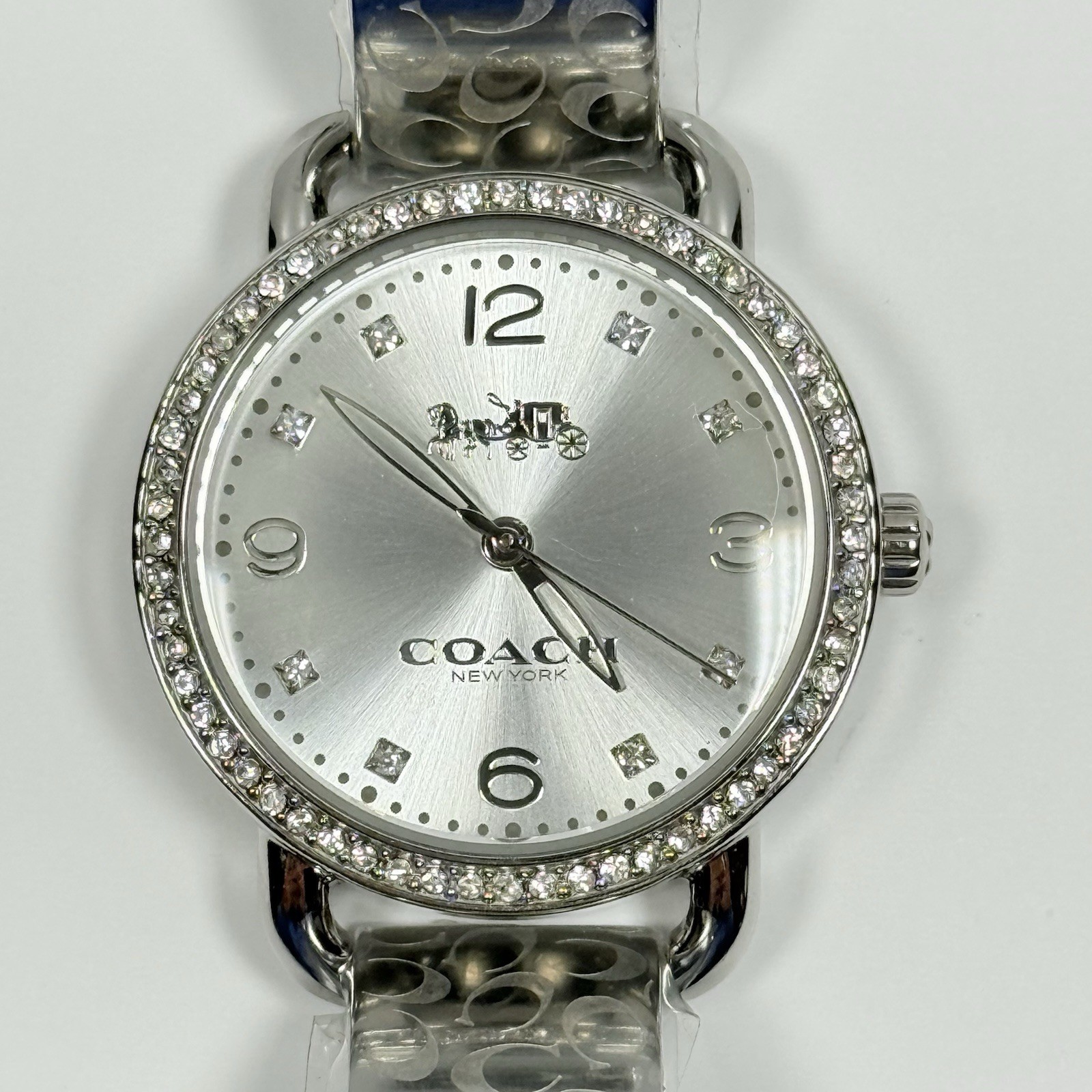 Coach Delancey 14502353 Silver Dial Silver Tone Stainless Bracelet Women’s Watch