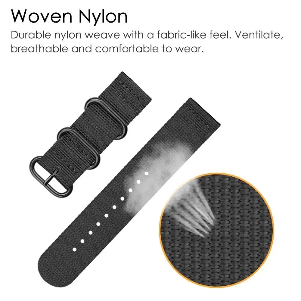 “18mm 20mm 22mm 24″mm Ballistic Durable Military Nylon Wrist Watch Band Strap